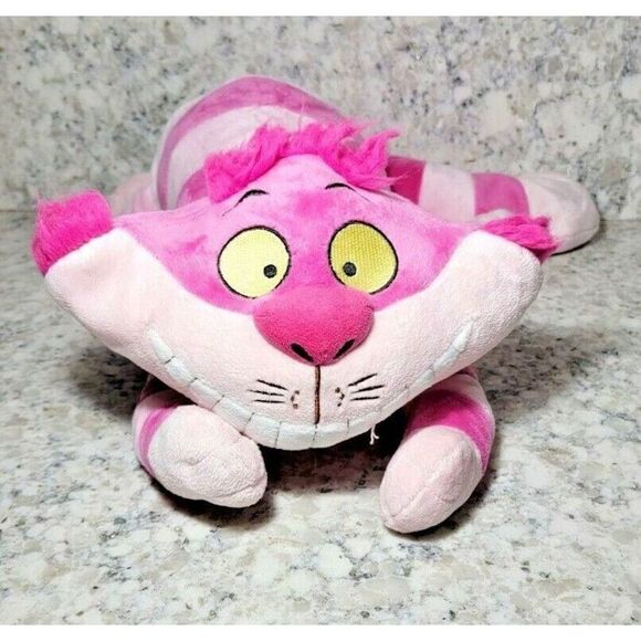 Disney Parks Cheshire‎ Cat Alice in Wonderland Stuffed Plush Toy Large DEFECT - Picture 1 of 8